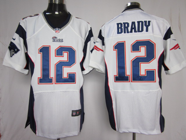 Nike Elite Jersey new england patriots 12 brady whitw color